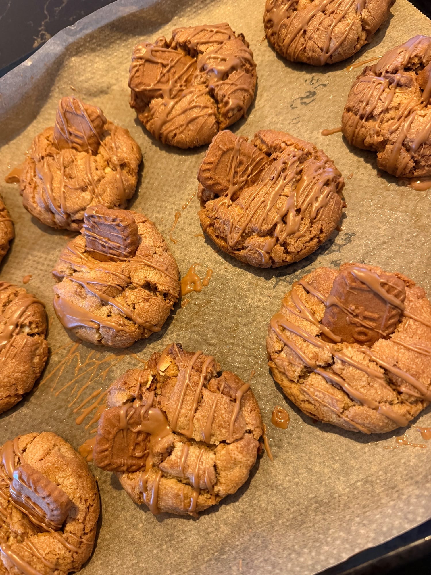 Biscoff white chocolate cookie